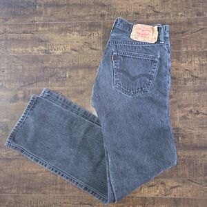 Levi's Men's Vintage 501 Button Fly Faded Black Jeans 32x34